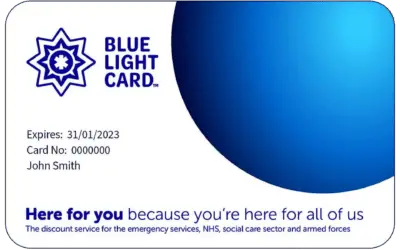 Special discount for Blue Light Card Holders