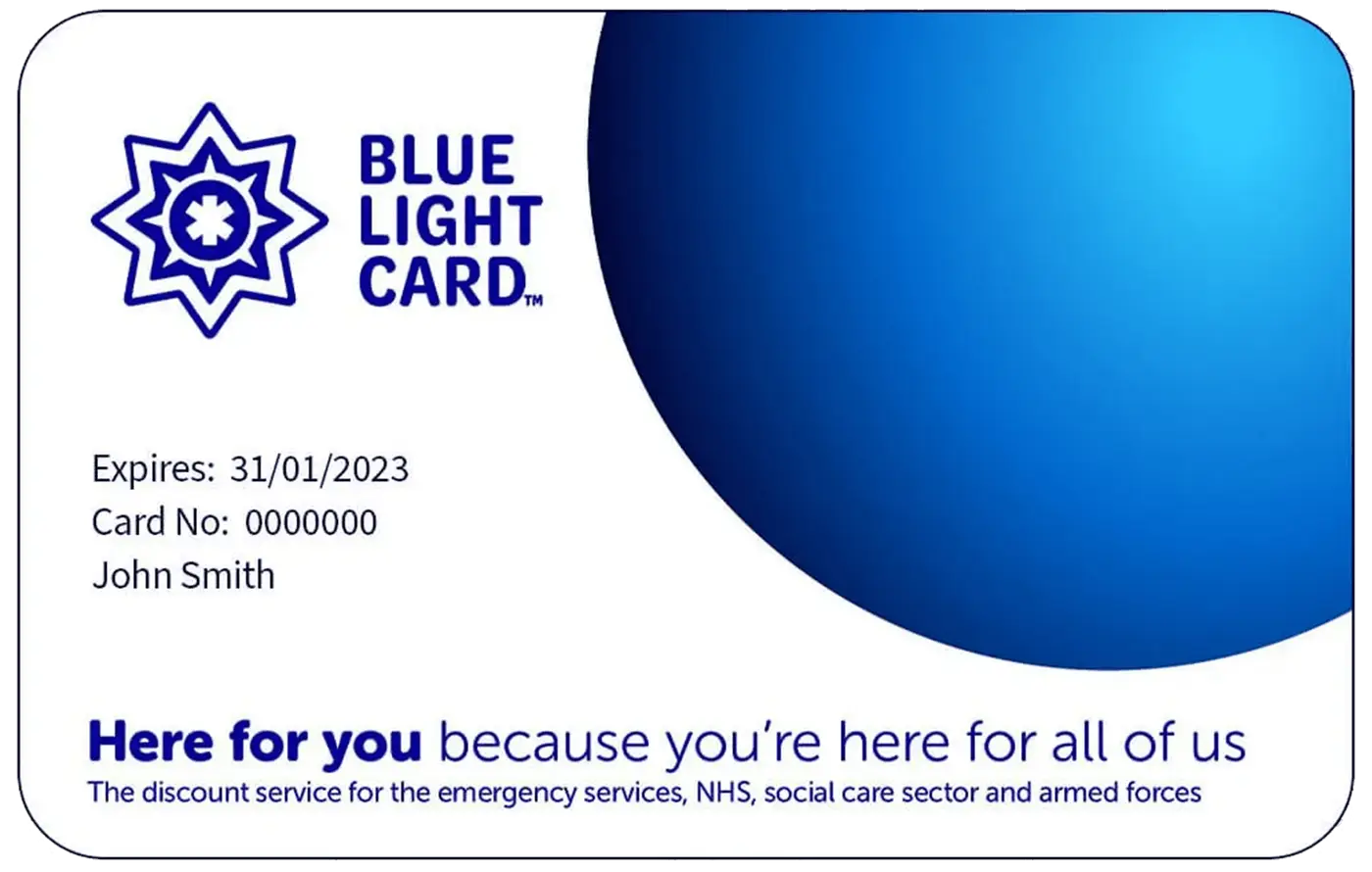 Blue Light Card for NHS and armed forces personnel at Loyal Specs East Ham opticians.