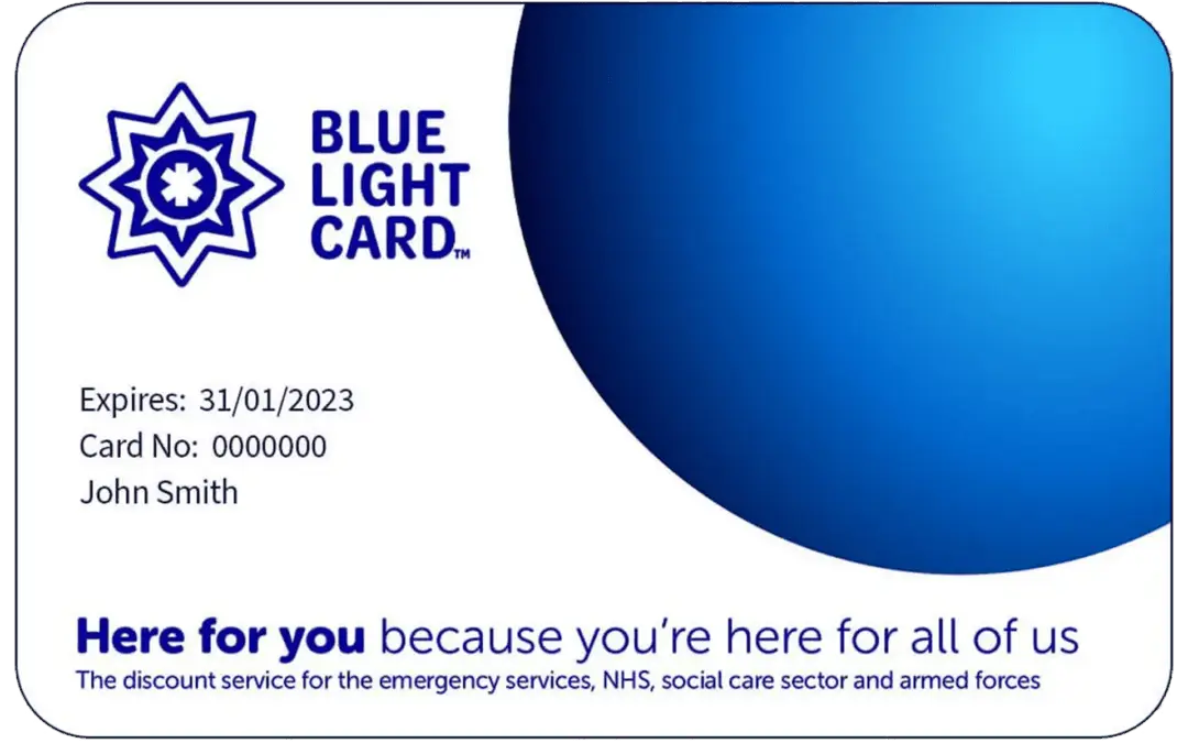 Special discount for Blue Light Card Holders